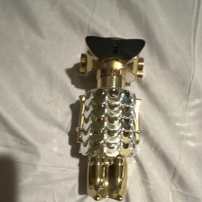 Gold Silver Black Perfume Bottle Unique Modern Collectible Decorative Design