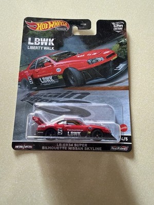 Hot Wheels LB-ER34 Super Silhouette Nissan Skyline Liberty Walk 1:64 Red