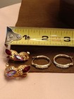 RFM Gold tone and Vintage KARU Arke Signed Earrings — photo 6