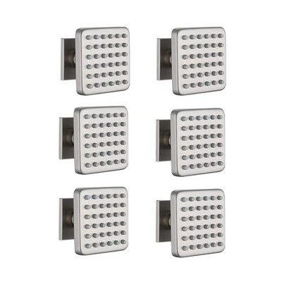 Solid Brass Square Body Spray Jets for Shower, High Pressure Wall Mount Massa...