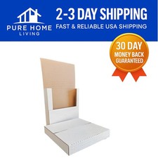 50 Pack of Height Adjustable Vinyl Record Mailers - Easy-Fold, Corrugated Design