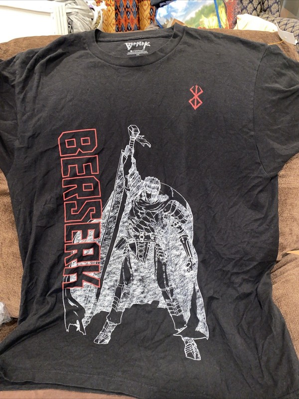 Crunchyroll Anime Manga Berserk Guts Size XL Graphic Shirt Worn Once