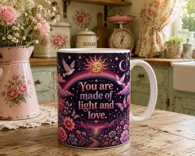 You Are Made Of Light And Love Kaffeebecher Teebecher Neuheit 11 Unzen Tasse