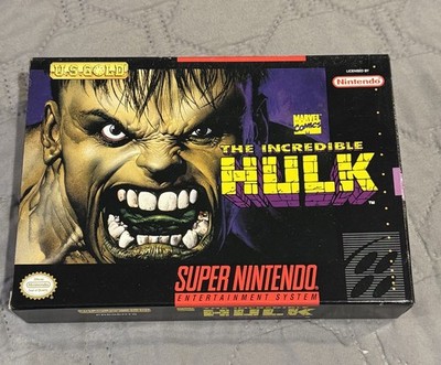 The Incredible Hulk   *  Snes Box Only * Super Nintendo Original box