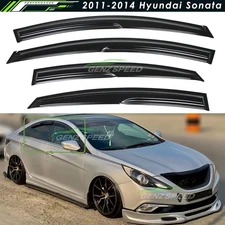 For 2011-2014 Hyundai Sonata Mugen Style Window Visors Rain Guards Deflectors