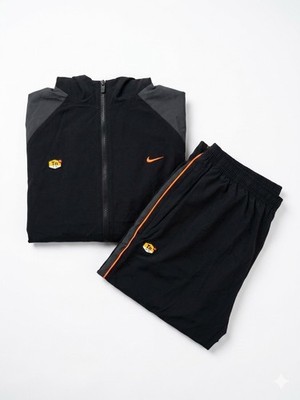 Nike Tn Air Max Anzug Herren Jacke & Hose Schwarz Orange Gr. L Guter Zustand