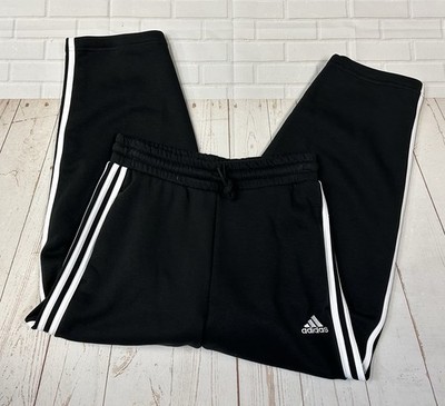 NWT Adidas Women s Loose Fit Straight Leg Cropped Sweatpants Size Small Black