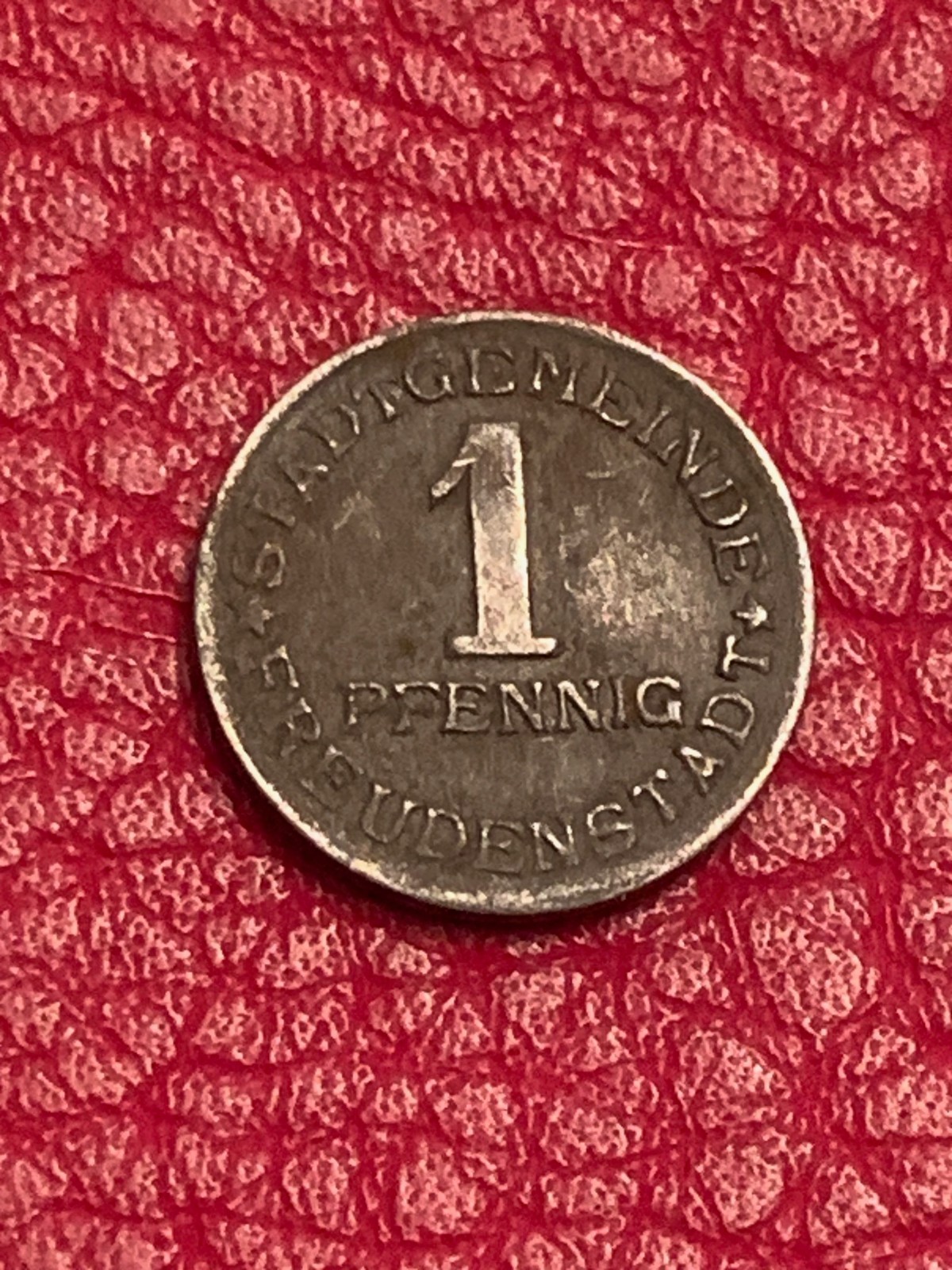 Emergency money Freudenstadt 1 pfennig 1920 iron