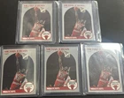NBA Hoops Michael Jordan Card Lot 5 #65 Chicago Bulls 1990 NBA Basketball *Clean