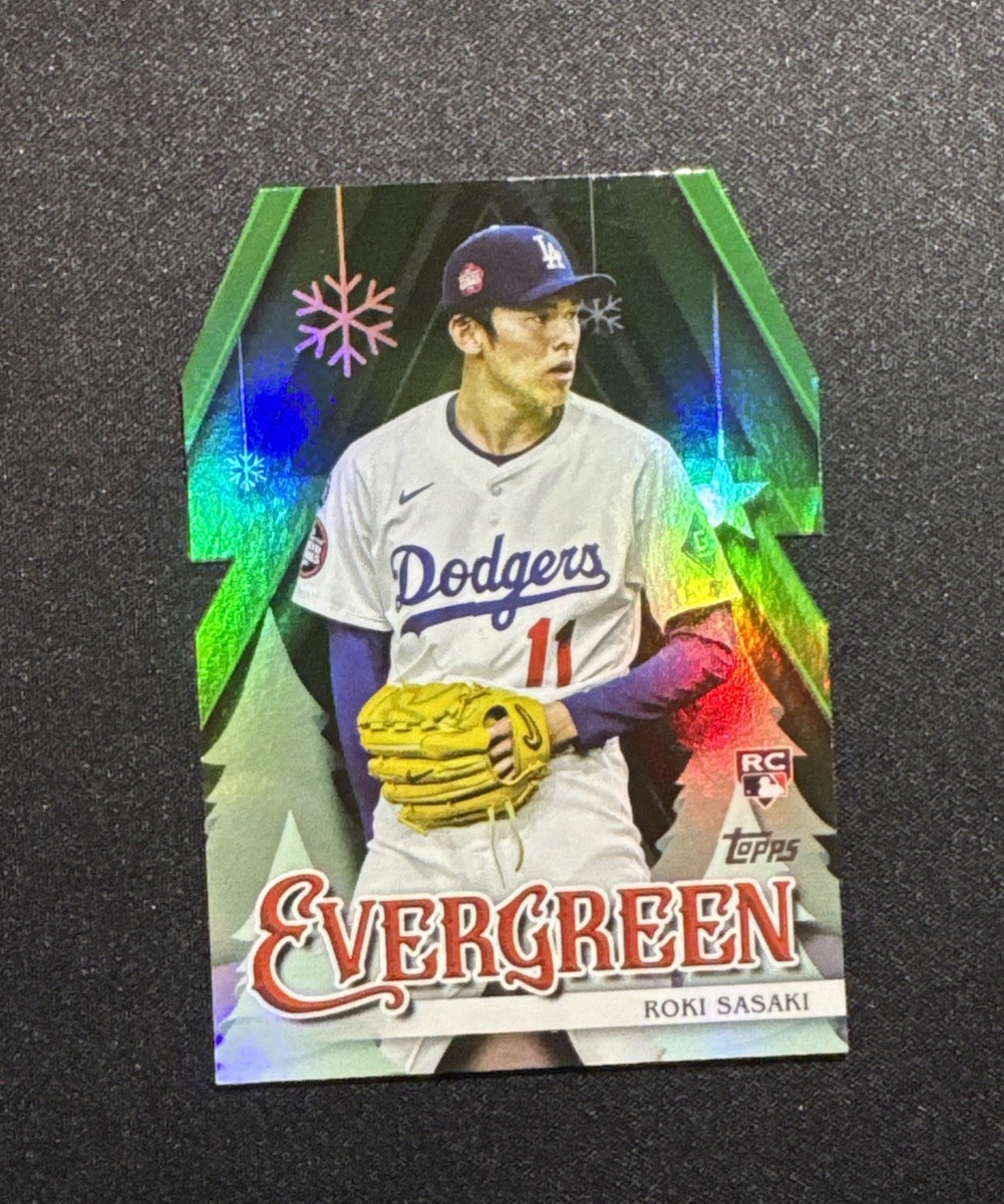 2025 Topps Holiday Roki Sasaki RC Evergreen Die-Cut | eBay