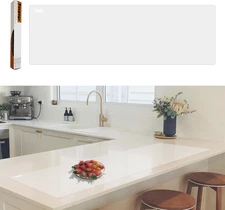 49.2" X 15.7" Large Silicone Mat for Kitchen Counter Protector, Cuttable Silicon