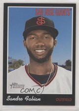 2019 Topps Heritage Minor League Edition Black 48/50 Sandro Fabian #81 0t2