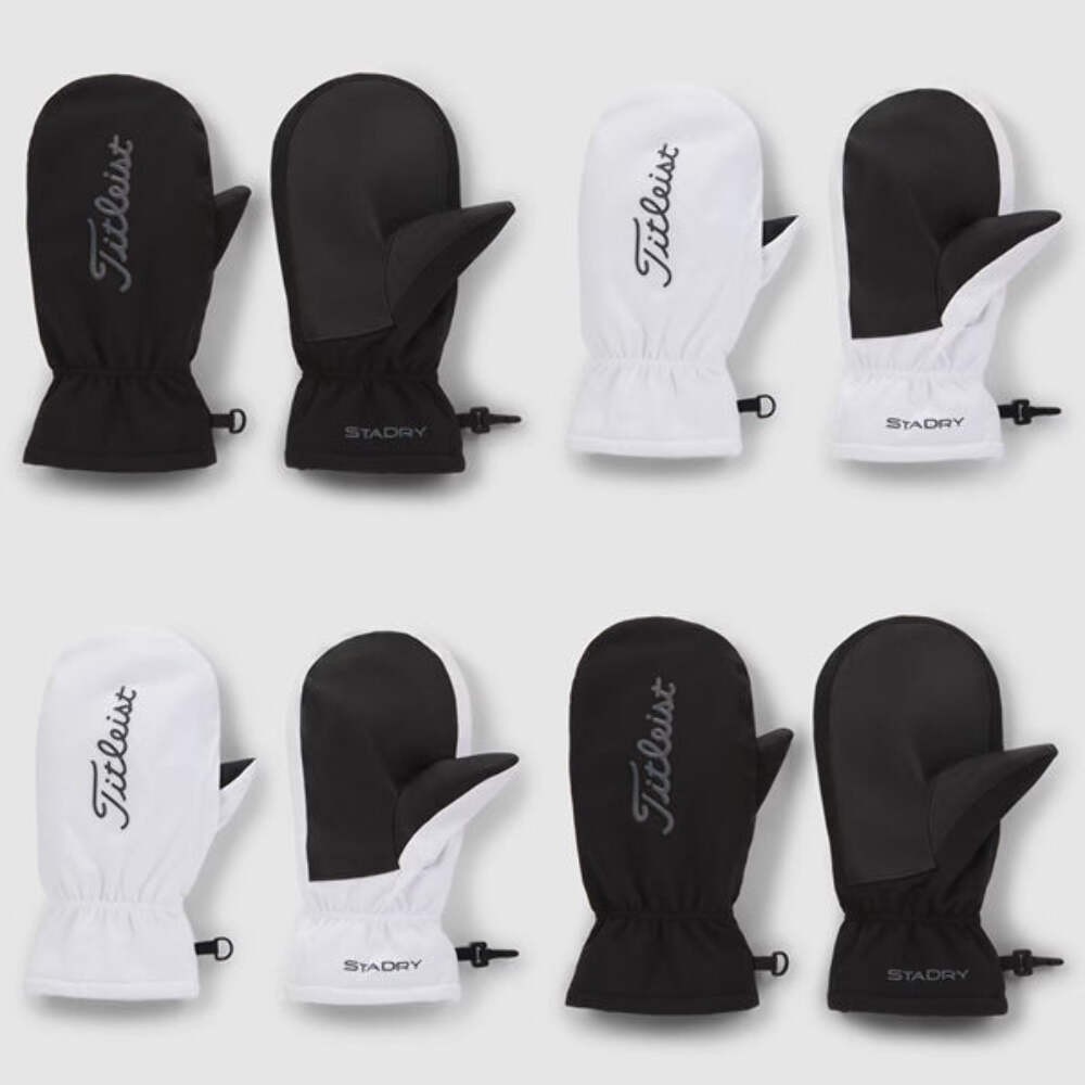 New Titleist Golf StaDry Cart Mitts White