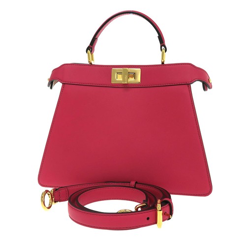 Fendi Peekaboo 8BN327A6V3F1HCK Calfskin Pink Shoulder Bag #SAB16571