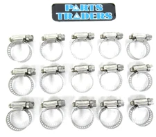 Ideal/Tridon 300SS Worm Gear Hose Clamp (Set of 15) 3/8"-7/8" (10mm-22mm)