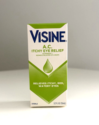 Visine A.C. Itchy Eye Relief  Eye Drops 1/2 fl oz New! Exp 07/2027
