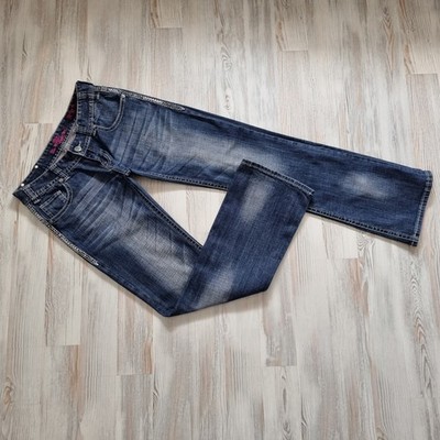 Jeans    ROCK&ROLL COWGIRL    29/34  Tolle Waschung  Glitzersteine  Stretch  1A 