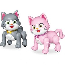 2.4GHz Remote Control Robot Pets Cat Rechargeable Cute Lighting and Music Robot