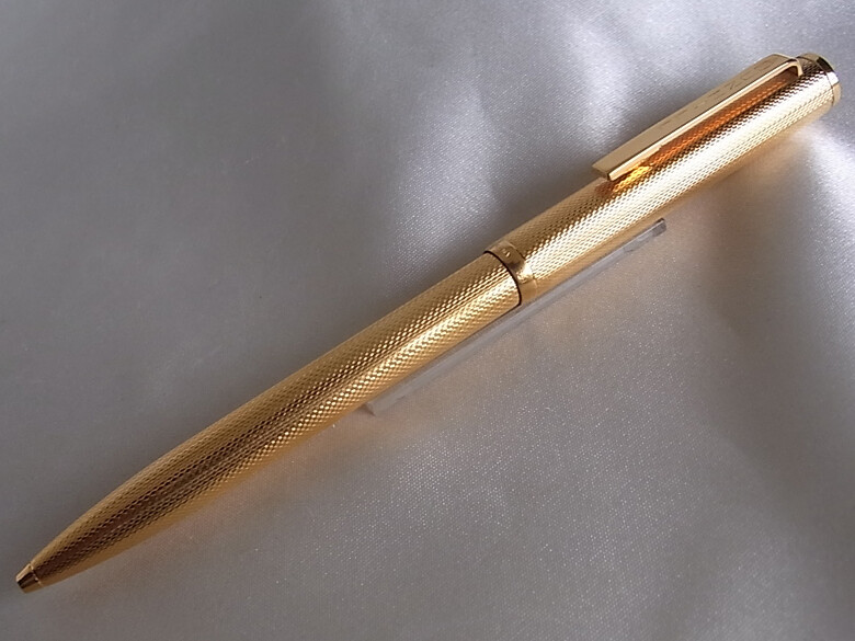 Dunhill Ball Point Pen Gold Plated Barley | eBay