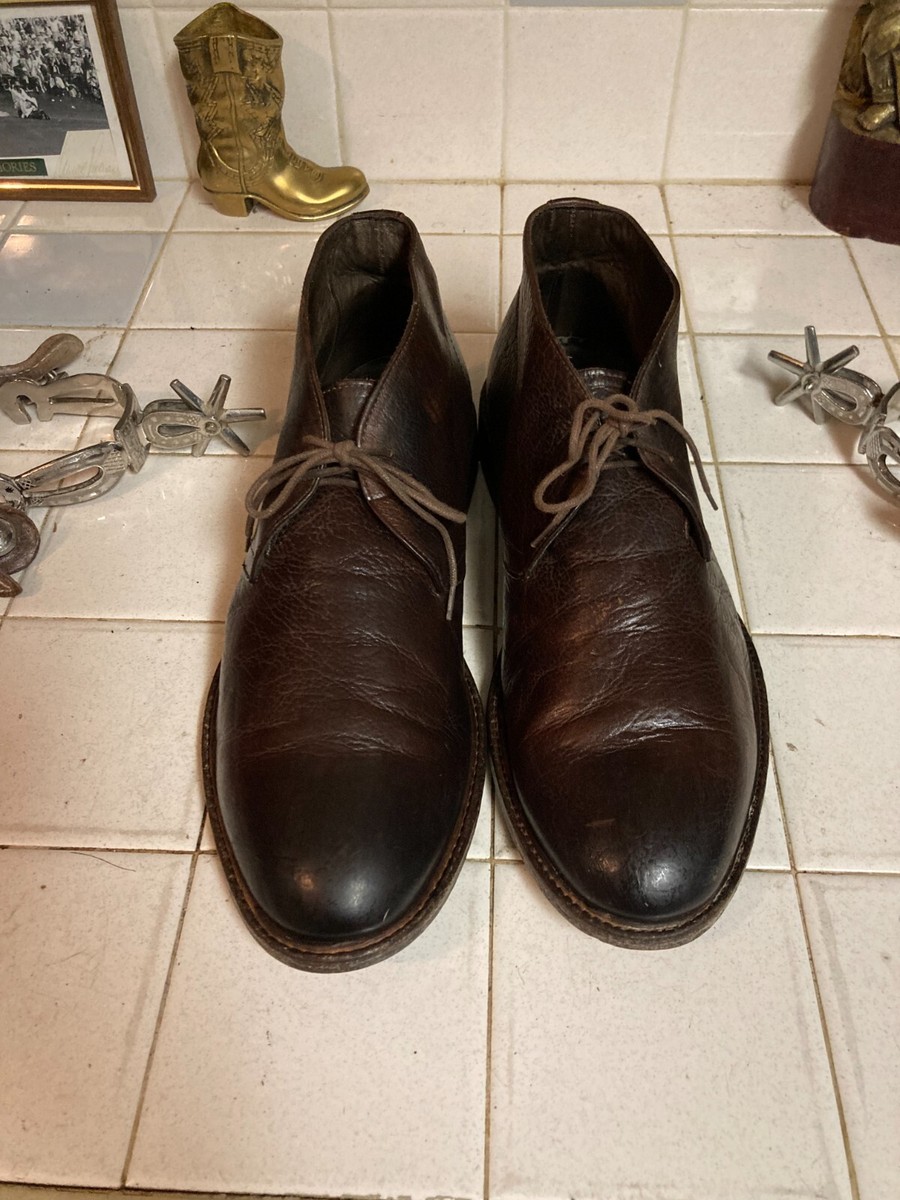 ADAM DERRICK ITALY TO BOOT NEW YORK BROWN LEATHER LACE UP 