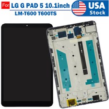 Black Frame For LG G Pad 5 10.1 LM-T600TS T600QS T600US T600MS LCD Touch Screen