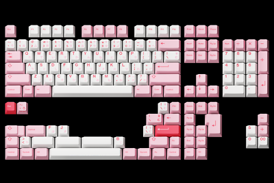 GMK Hazakura - SEALED Base Hiragana Keycaps - Double Shot Keycaps