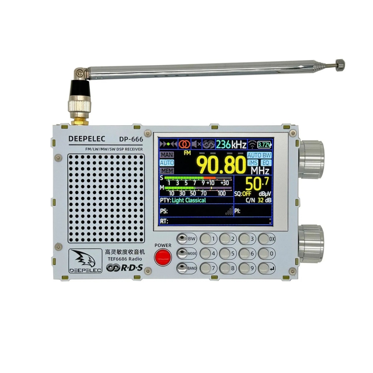 DP-666 TEF6686 Radio High Sensitivity Full Band FM AM LW MW SW