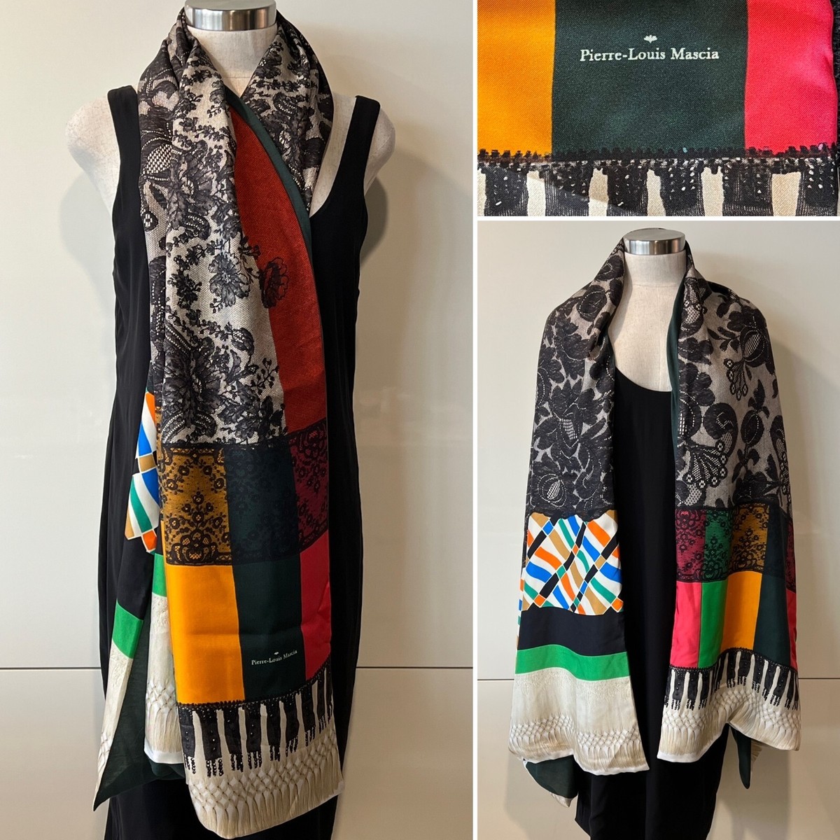 PIERRE Pierre-Louis Mascia マフラー ブランケット 大判 LOUIS MASCIA