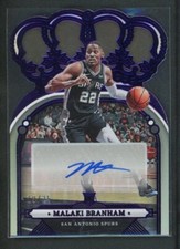 2022-23 MALAKI BRANHAM 19/25 AUTO PANINI CROWN ROYALE DIE-CUT ROOKIE AUTOGRAPHS