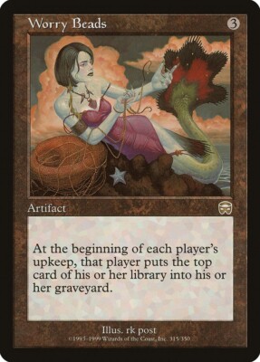 Worry Beads Mercadian Masques FOIL LP clouding MTG Magic the Gathering