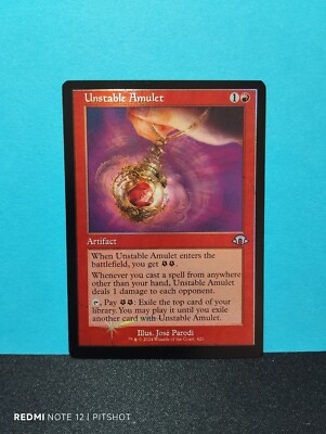 FOIL Unstable Amulet / Instabiles Amulett - MTG Magic