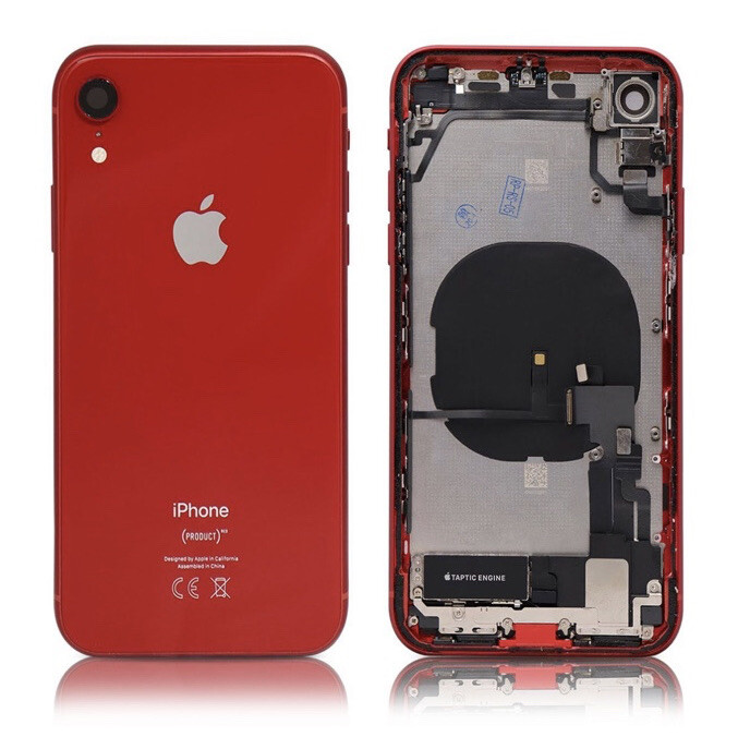 iPhone XR Housing Back Replacement Glass Frame Red Original OEM
