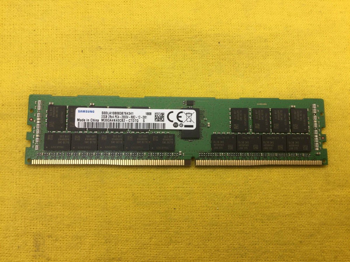 Samsung PC4 32GB メモリ M393A4K40CB2-CTD7K M393A4K40CB2-CTD SAMSUNG 32GB (1X32GB) 2RX4 DDR4 PC4-2666V