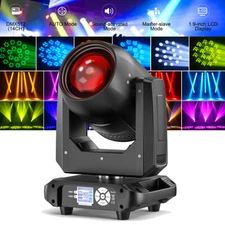 UKING 200W ZOOM Moving Head Light Beam 18Prism 10Color Gobo DMX Party DJ Lights