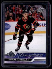 2023-24 Upper Deck Young Guns Nikolas Matinpalo Rookie #495 Ottawa Senators