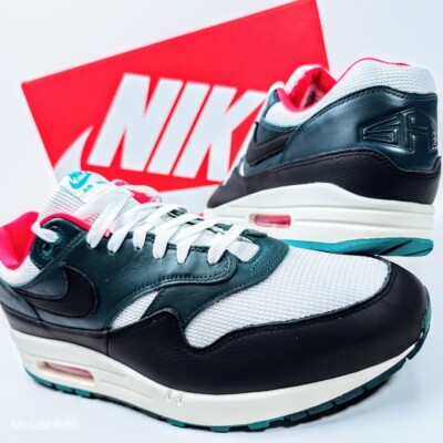 Nike Air Max 1 PRM US 14 Men's White/Black/Red/Green Lebron Retro FB8914 100 NIB