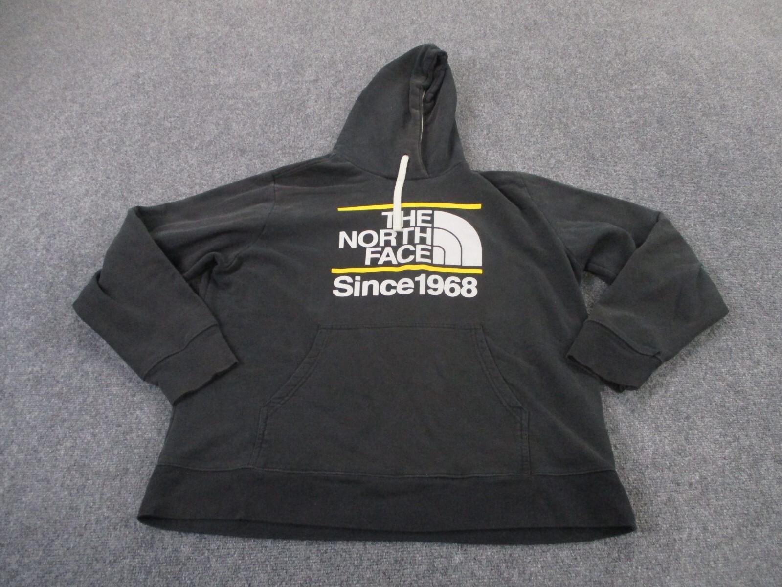 The North Face Hoodie Sweatshirt Men XL Logo Pullover Jumper Since 1968 Heavy