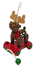 Wood Reindeer Christmas Ornament