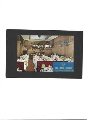 NEW YORK PC ''Three Crowns Restaurant., New York City'' 7-5-1953