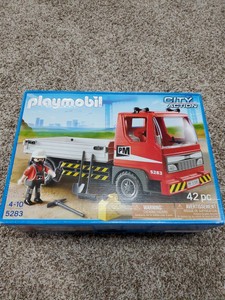 playmobil flatbed truck