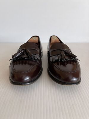 Mezlan Burgundy Tassel Slip-On Loafers Mezlan Santander Loafers Shoes Mens 8 W Burgundy Tassel  main image 4
