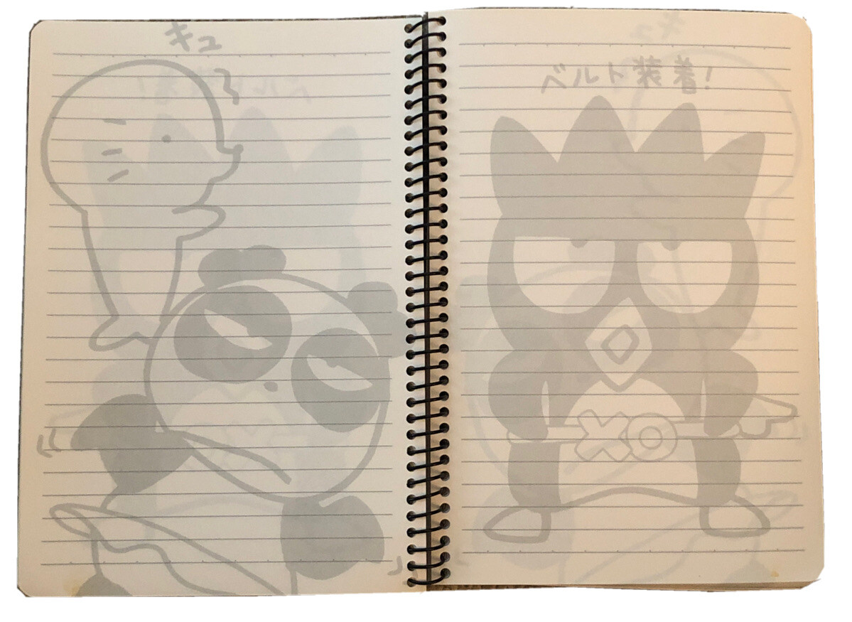 Sanrio BAD BADTZ MARU Spiral Lined Notebook Diary Vintage RARE | eBay