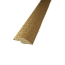 Solid Oak Small Ramp Threshold / Door Strip - 1m Length - 5mm rebate