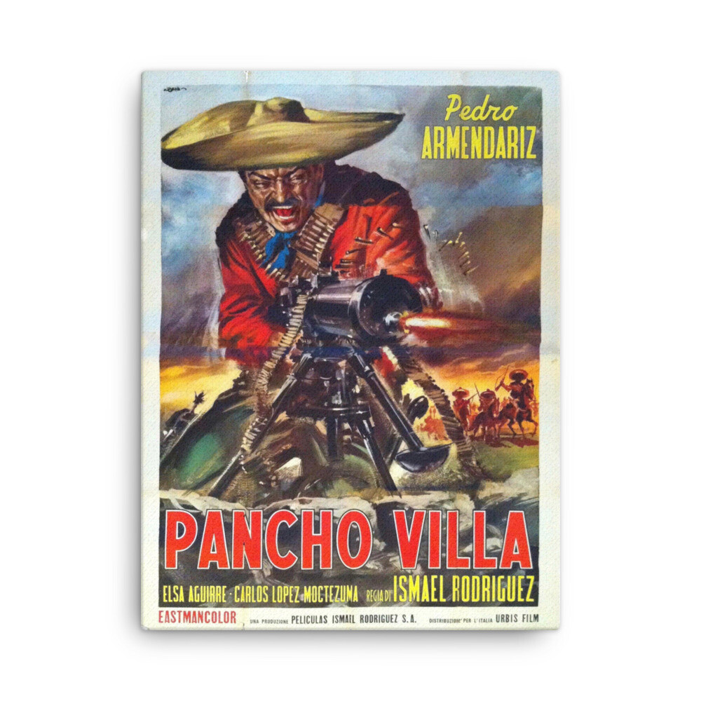 New! Pancho Villa Revolution Cinematic 18x24 Canvas Print! | eBay