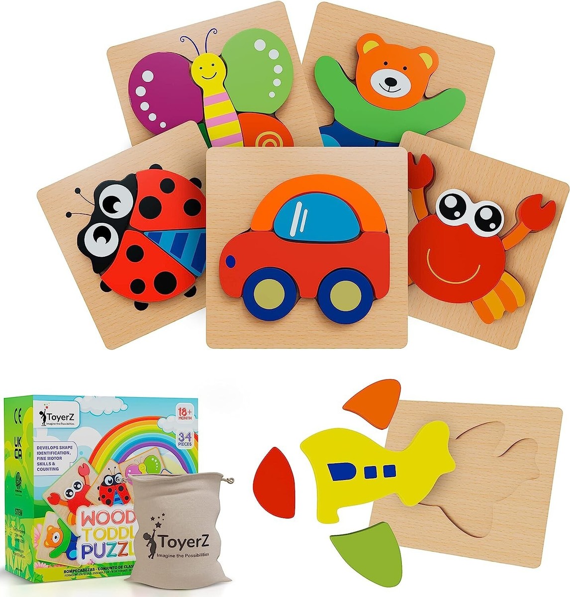 Educational Toys Puzzles Para NiÃ±as AÃ±os Wooden Puzzle Puzzle