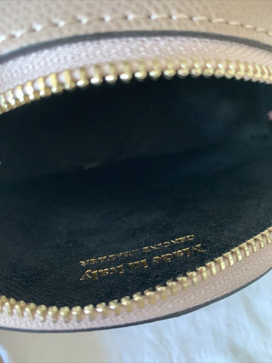 STELLA DUTTI, Italy,round beige pebble leather crossbody