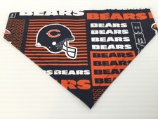 Bears NFL Small Over the Collar Dog Bandana Pet Fashion Accessory