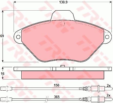 Plaquettes de frein Citroën Xantia 1.9 Turbo D anti-fading contre l'usure prématurée