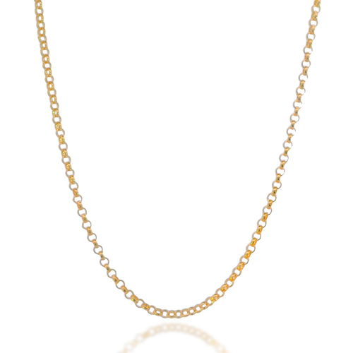 14k SOLID Gold Rolo Link 1.2mm 1.5mm 2mm Chain Curb Necklace 16" 18" 20" - Italy - Afbeelding 1 van 13