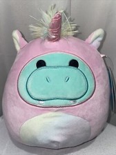 Kellytoy Squishmallows™ Hank the Hippo Disfraz Escuadrón 7.5" Nuevo con etiquetas Raro 2021 NUEVO
